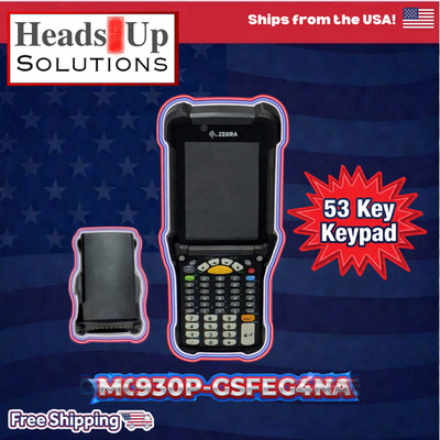 Zebra MC9300 MC930P-GSFEG4NA Mobile 53 Key VT Keypad Barcode Scanner w/Battery