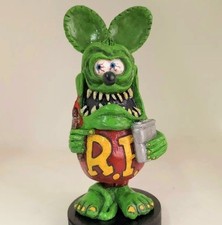 RAT FINK RESIN SCULPTURE Kustom Kulture Hot Rod club Ed Big Daddy Roth Bike cars