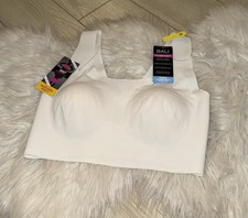 Bali DF3491 Seamless Comfort Revolution EasyLite Smoothing Bra WF Womens M White