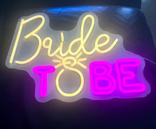 Bride To Be LED Neon Light Sign 16x12in Great for Bridal Shower  Bachelorette