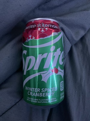2019 Limited Edition Sprite Winter Spiced Cranberry Can 12 Oz Near Mint