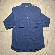 Versace Collection Dress Shirt Men 16.5/42 Brown Blue Striped Long Sleeve trend.