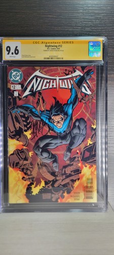 NIGHTWING # 12 SIGNED BY CHUCK DIXON CGC 9.6 BATMAN DC COMICS ROBIN TITANS