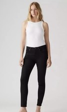 Levi s Women s 721 High Rise Black Skinny Jeans Stretch Denim Sz 26