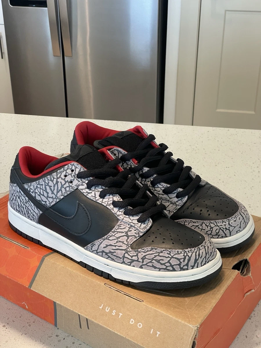 Las mejores ofertas en Nike Supreme x Dunk Pro SB Low Black Cement