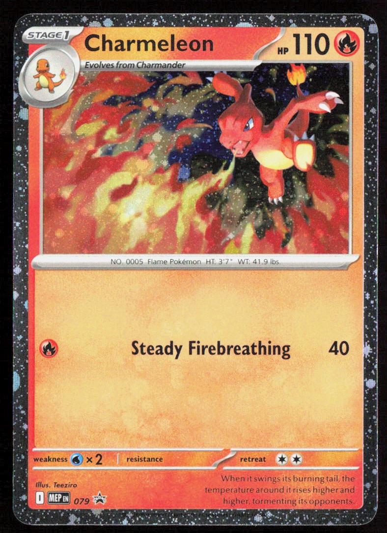 Pokemon Charmeleon (Cosmos Holo) Promo 079 ME: Mega Evolution Promo Holofoil NM