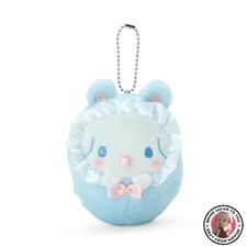 NEW Sanrio Cinnamoroll Mascot Holder 10 x 7.3 x 4 cm Swaddle Baby Mascot