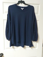 Crown & Ivy Embellished Long Sleeve Sweatshirt White Size 2XL — listing 6