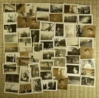 Small Antique Photo / Misc. Snapshots / Set of 58 / Japanese / c. 1930s-1940s