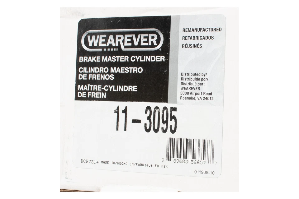 Wearever Brake Master Cylinder Fits 2000-06 Mercedes-Benz S500 S430 Part 11-3095 - Image 3 of 4