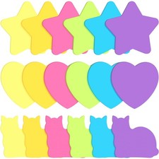 540 Pieces Heart Star Shaped 2.76 x inch, Blue,green,orange,pink,purple