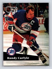 1991-92 Pro Set - Randy Carlyle #273 Winnipeg Jets Hockey Card