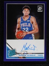 2019 Panini Donruss Optic Purple Prizm Signatures Matisse Thybulle #192 Auto x3x