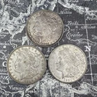 Lot of 3 1921 P,D,S Morgan Dollar - Fine to Very Fine - MD101