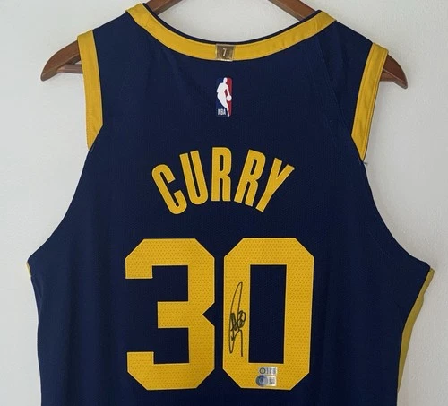 Stephen Curry Signed Warriors Authentic NBA Jordan Brand ADV Jersey USASM & BAS