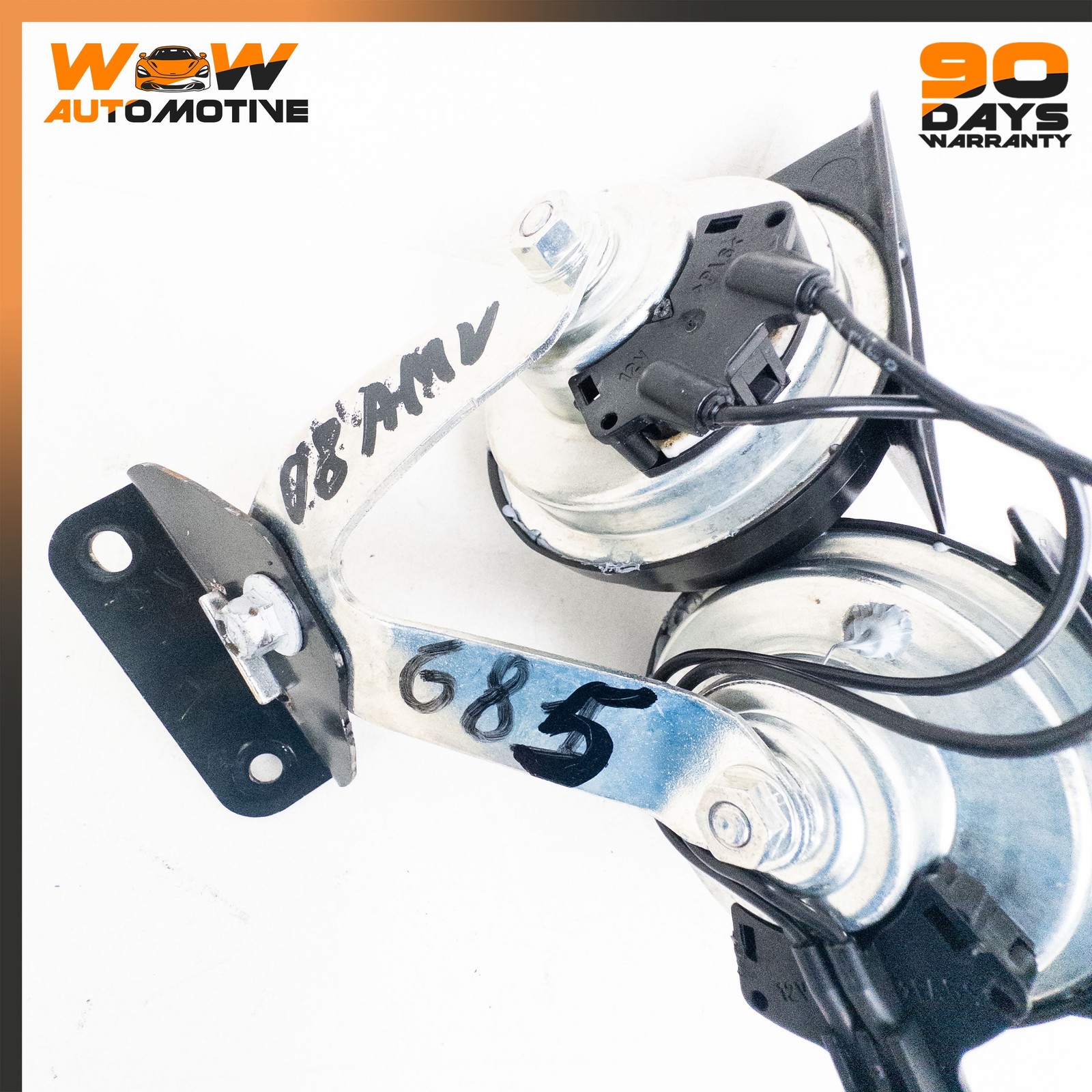 05-19 ASTON MARTIN V8 VANTAGE DB9 LOW HIGH DUAL TONE NOTE HORN SIGNAL BRACKET OE