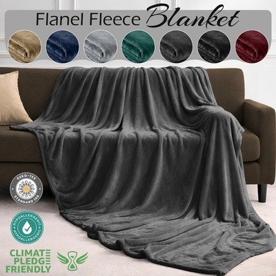 Ausverkauf Flanell Fleece Decke doppelt weich extra groß Bad & Sofaüberwurf