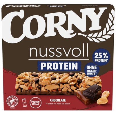 Corny Nussvoll Protein Chocolate | Nussriegel & Proteinriegel ohne