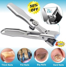 New Ultra Sharp Nail Clippers Steel Wide Jaw Opening Anti Splash Portable US