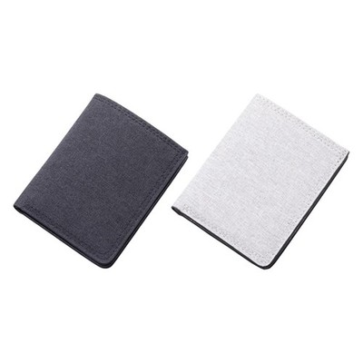 Herren Canvas Brieftasche, Kurze Geldbörse, ID-Kartenetui, mit Münzfach,
