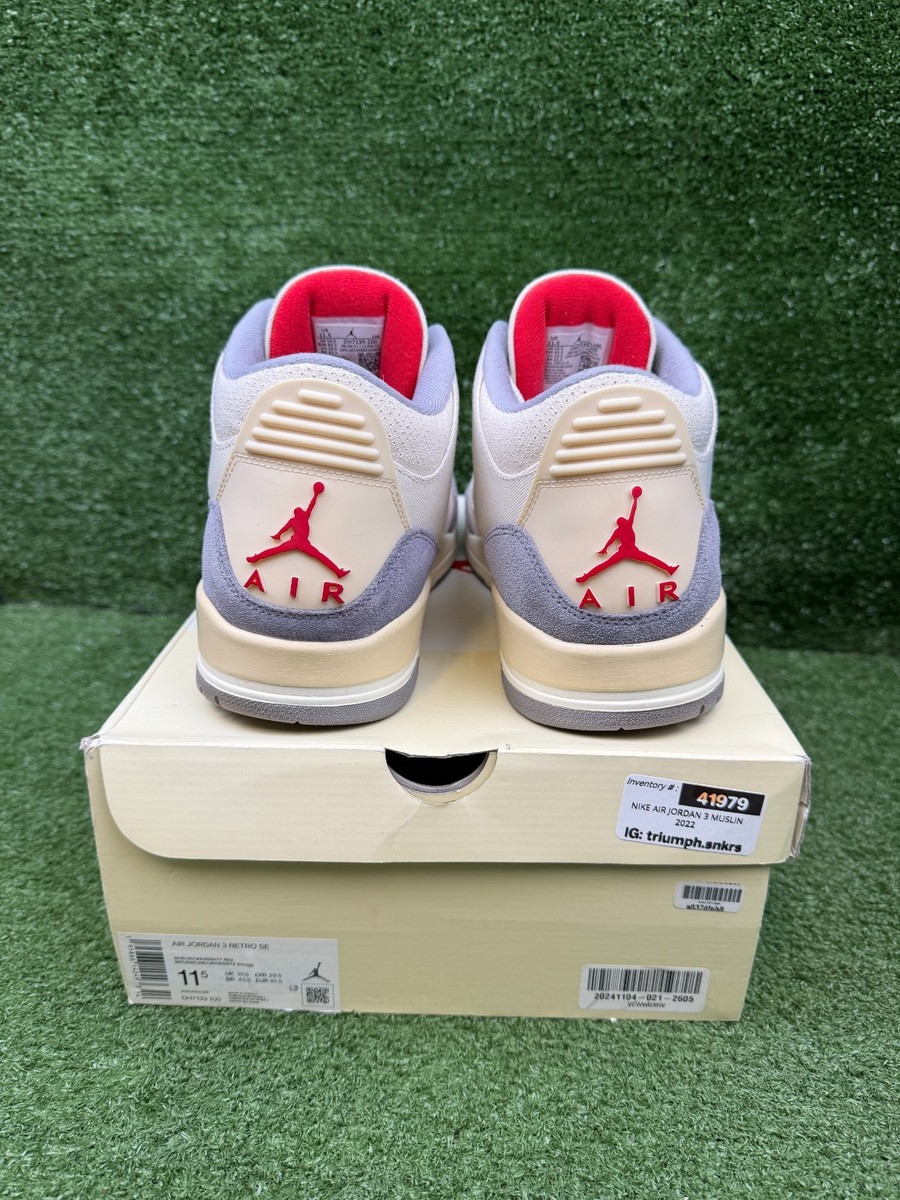 Size 11.5 - Jordan 3 Muslin 195866140493| eBay