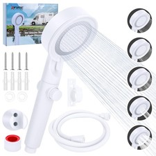 RV Shower Head with Hose and On Off Switch Camper Water Saving and High Pressure