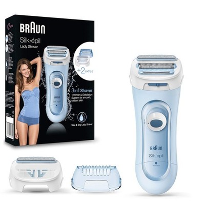 Braun Silk epil Lady Shaver LS5160 Damenrasierer 3in1 Trimmer Peeling Wet Dry