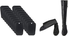 20 Pieces 10 Pairs Reusable Boot Shaper Form Inserts Boots Tall Support Black