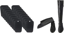 20 Pieces (10 Pairs) Reusable Boot Shaper Form Inserts Boots Tall Support Black