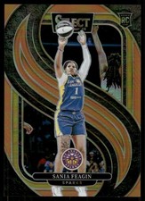 2025 Select WNBA Orange Prizms #130 Sania Feagin /125 - BSK