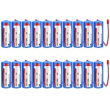 20Pcs For EVE CR17450 3V 2400mAh PLC Li-Non-Rechargeable Battery with red Plug