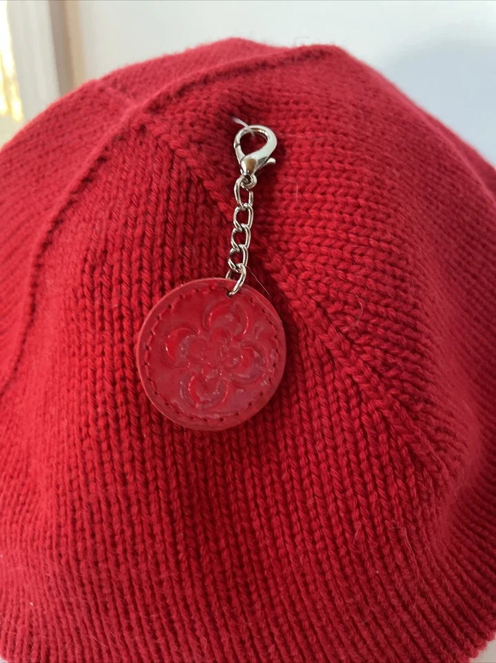 Charter Club Womens Rib Beret Red - Image 2 of 4