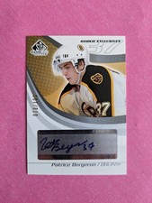 2003-04 SP Game Used. Patrice Bergeron auto RC. # 79/100 !!