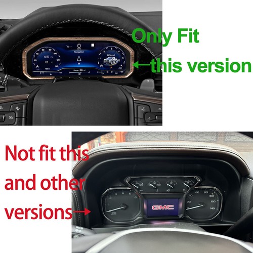 Black Wood Gran Dashboard nstrument Bezel Cover Trm for Chevy