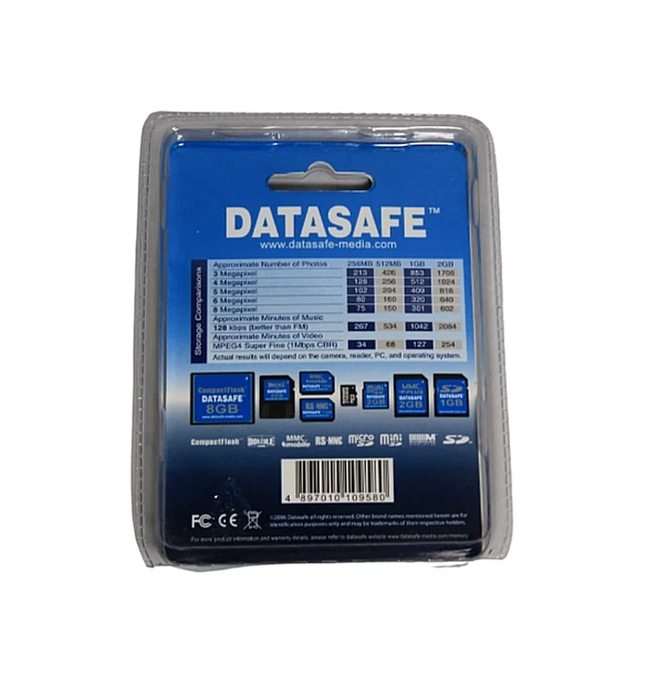 DataSafe MultiMedia Card 256MB RS-MMC Type Memory Card Camera Phone noika sd PDA - Image 2 of 2