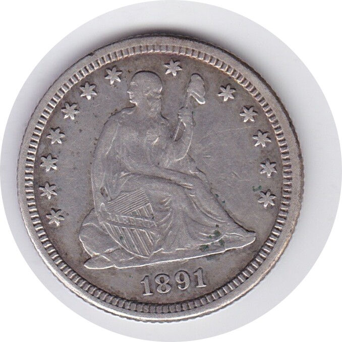 1891-O Seated Quarter in XF | eBay