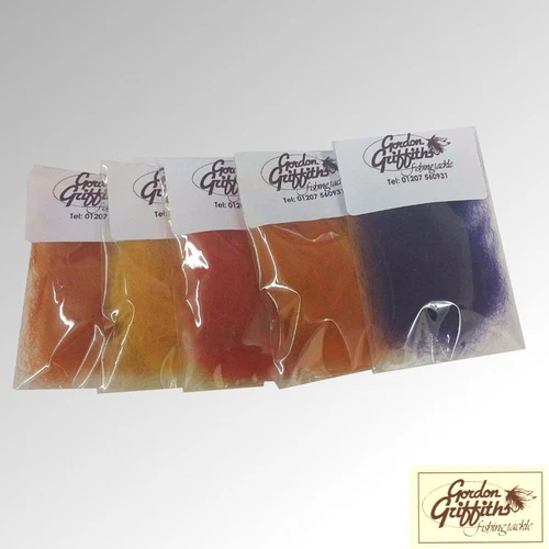 Seals Fur Dubbing Glo-Brite 1g 16 Colours Available Gordon Griffiths