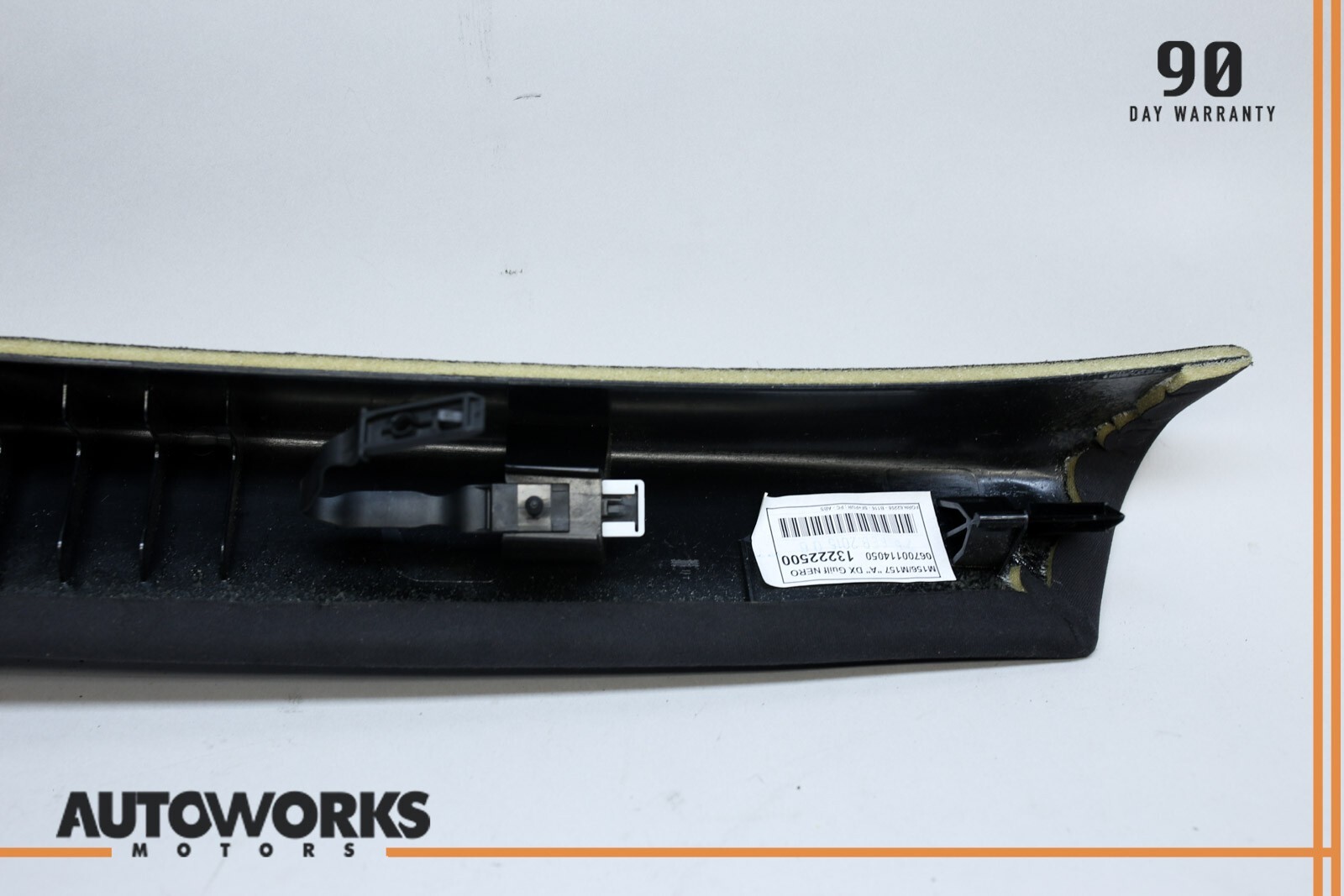 14-19 Maserati Ghibli M157 Front Right Side A Pillar Trim Cover Panel Black OEM