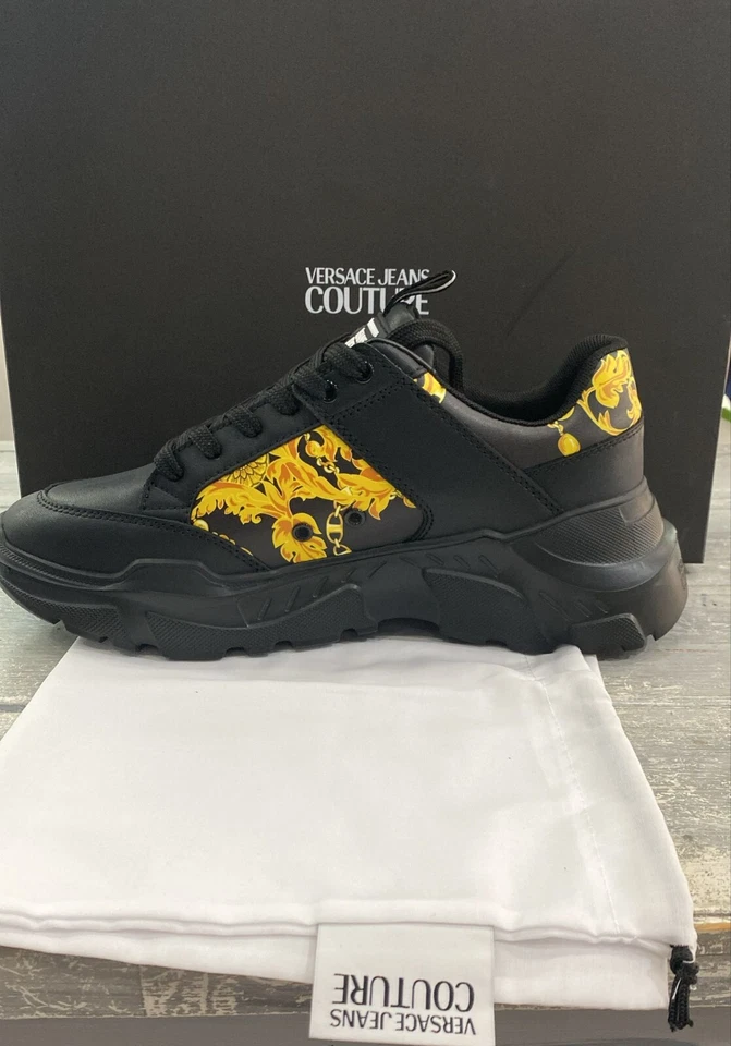 Versace Jeans Couture Chaussure Man Noir Taille Ue 40 VJU7 (Semelle Intérieure - Photo 2/4