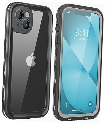 Designed for iPhone 13 Mini Case Waterproof, [Shockproof] 13 mini Black
