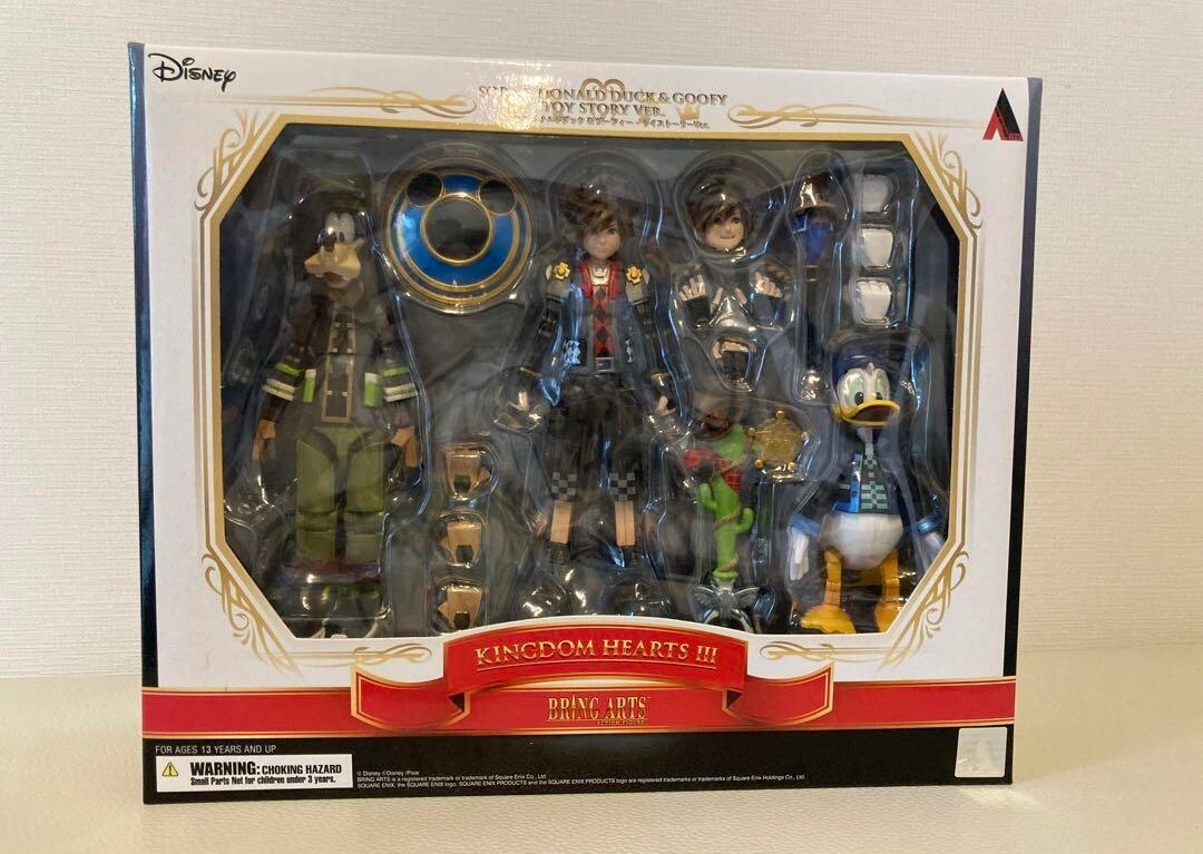 Kingdom Hearts 3 III Bring Arts Toy Story Sora Donald Duck Goofy
