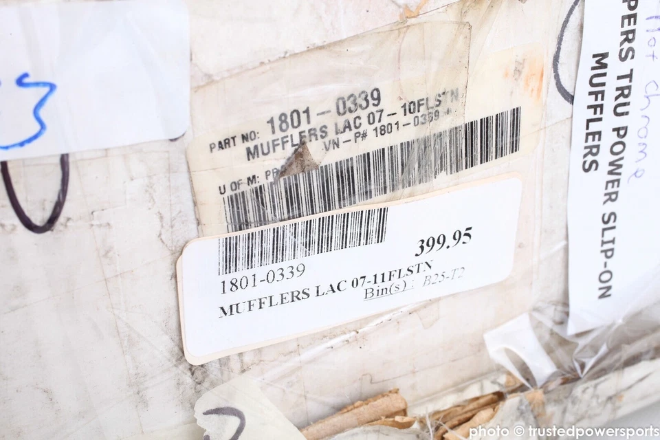 Silenciadores sin cordones LA Choppers Tru Power gris 2007-11 Harley Davidson FLSTN #WH6 Foto 3 de 3