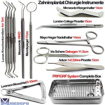 Dental PRF Box Implantat Chirurgisch Knochentransplantat Zahnmedizin Nadelhalter