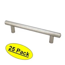 *25 Pack* Cosmas Cabinet Hardware Satin Nickel Euro Bar Pulls #2100-96SN