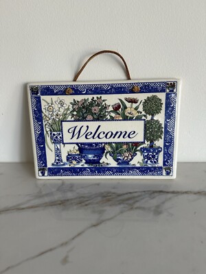 santa barbara ceramic design Welcome Sign