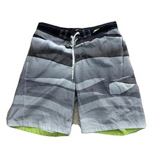 Speedo Men Swim Shorts Swimming Large Drawstring Size L Adult 11" Inseam 32-19