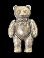 James Avery Sterling Silver Standing Bear Brooch Or Pendant