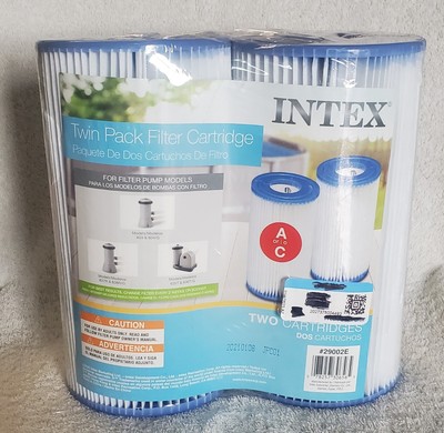 Intex Easy Set Swimming Pool Type A-C Filter Replacement Cartridges 2-Pack New