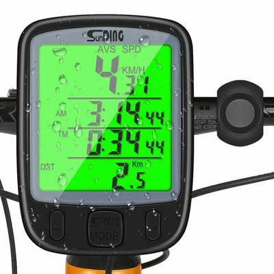 Wasserdicht Fahrradtacho Fahrrad Bike Meter Computer Geschwindigkeit Kilometerzähler Radfahren