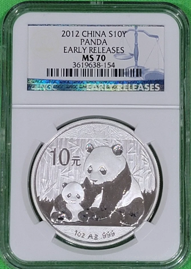 Chinese Panda MS 70 Graded 2012 Silver Bullion Coins for sale | eBay